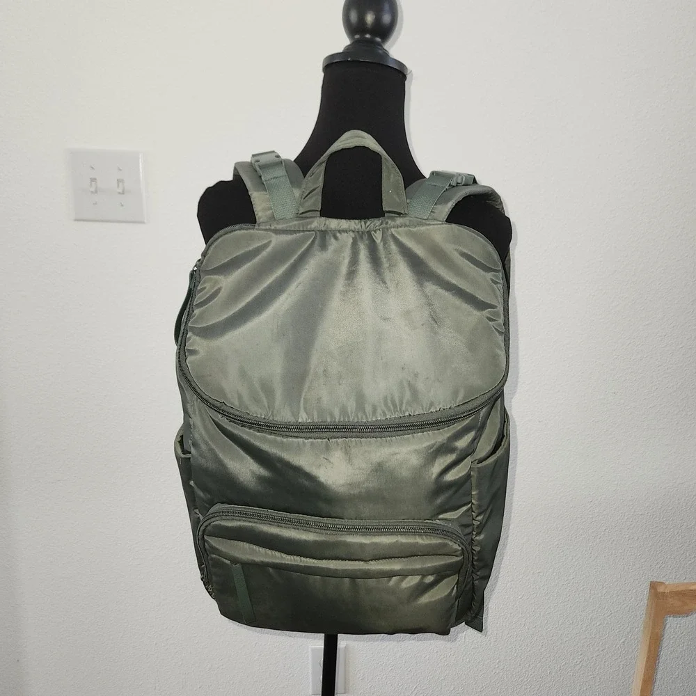 Cloud Island‎ Open-Top Diaper Backpack Soft Green  GUC Spots